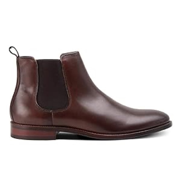 Men's Classic Brown Leather Western Boots Size 10.5 - Picture 1 of 4